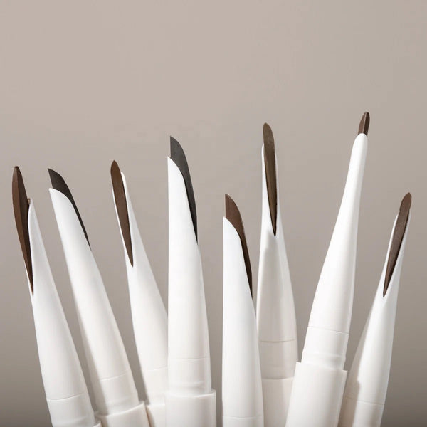 Waterproof 24hr High Pigmented Precision Eye Brow Pencil with Spoolie, 2-in-1 Natural Hair-Like Stroke Brow Pencil