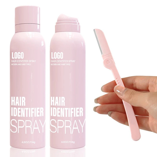 Hair Identifier Spray for Face Shaving Protection Plastic/Aluminum Can and 4000 Razors.