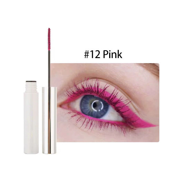 Pop of Color High Pigmented Waterproof Eyelash Curling, Lengthening Multicolor Mascara 12 Shades