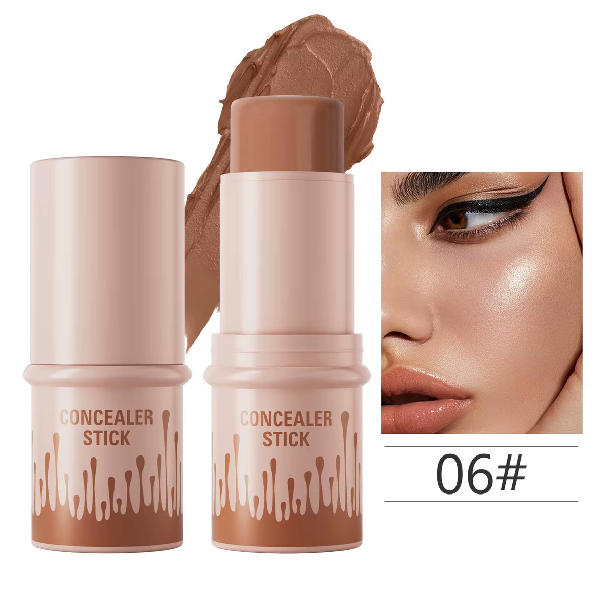 Custom Beige High Pigmented Waterproof Twist Blush, Contour, Bronzer, Highlighter Stick