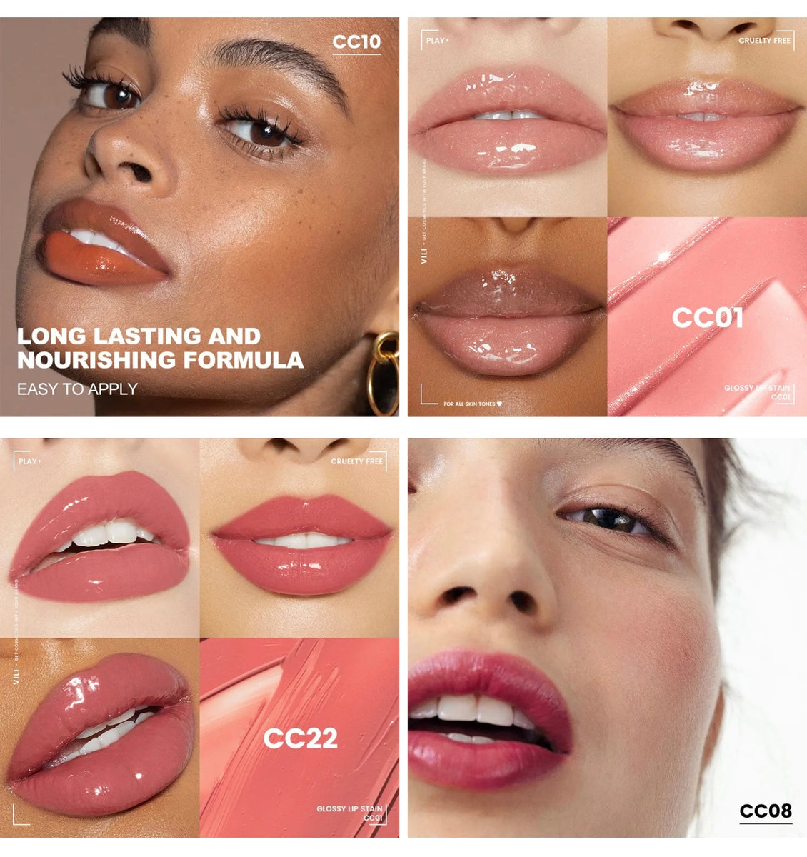 Moisturizing, Nourishing Pigmented Lipgloss, Long Lasting Non-sticky Juicy Lipgloss