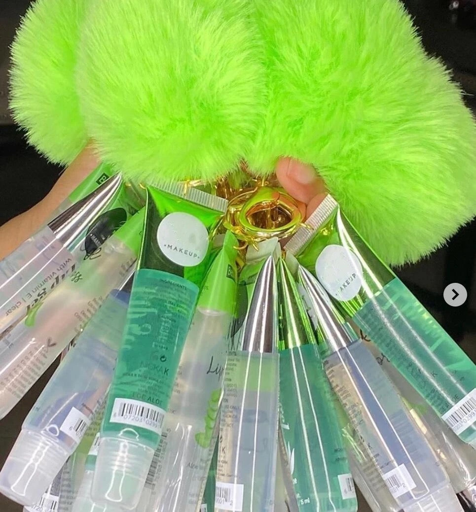 Keychain Vegan Lipgloss Coconut Oil Infused Glossy Gloss. (Free Shipping)