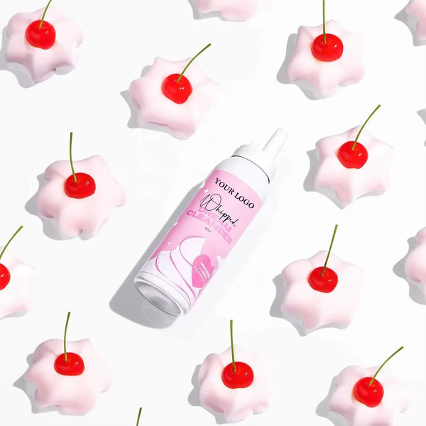 Dreamy Pink/White Fluffy Whipped Creamy Eyelash Gentle Cleanser Whipped False Lash Shampoo