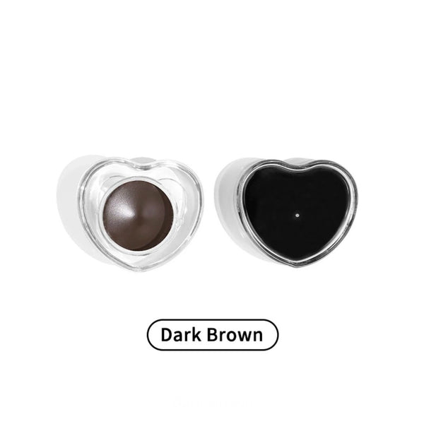 Custom Heart Shaped Waterproof Eyebrow Filler, Gel Eyebrow Pomade. 23 Shades
