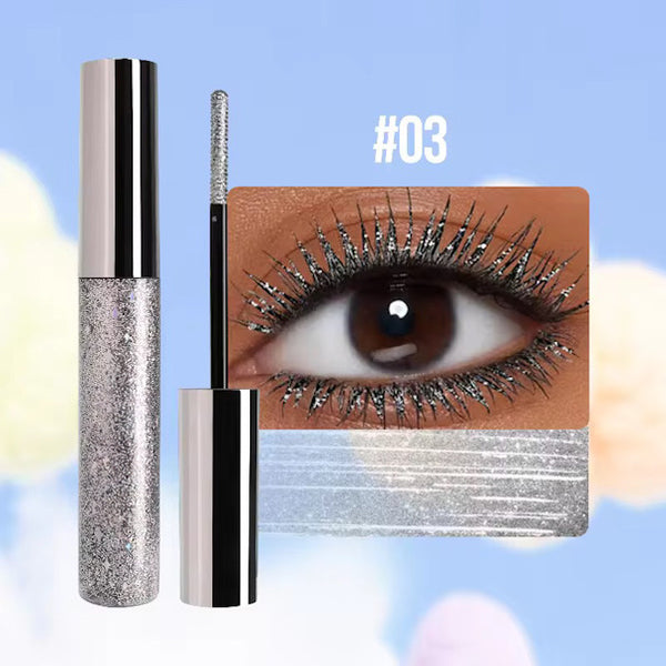 Waterproof Long Lasting High Pigmented/ Sparkle Glitter Colored Mascaras 7 Colors