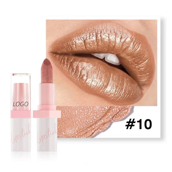 24 Hour Long Lasting Shiny Lipstick, Glitter Shimmer Metallic Lipstick