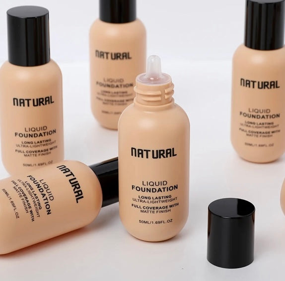 Custom Liquid Foundation Makeup Brush Kit, SPF Full Coverage Waterproof Concealer  Foundation Makeup with Brush