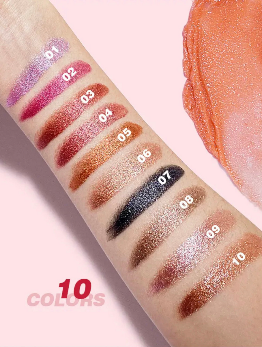 24 Hour Long Lasting Shiny Lipstick, Glitter Shimmer Metallic Lipstick