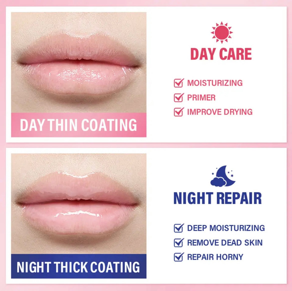 Antioxidant, Deep Hydration Lip Balm Chapstick Lip Sleeping Mask, Nourishing, Moisturizing Collagen Lip Sleeping Mask. 4 Flavors