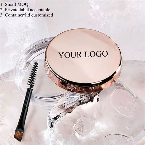 Rose Gold Waterproof Long Lasting Clear Styling Eyebrow Soap Strong Hold Gel Perfecting Eyebrow Wax