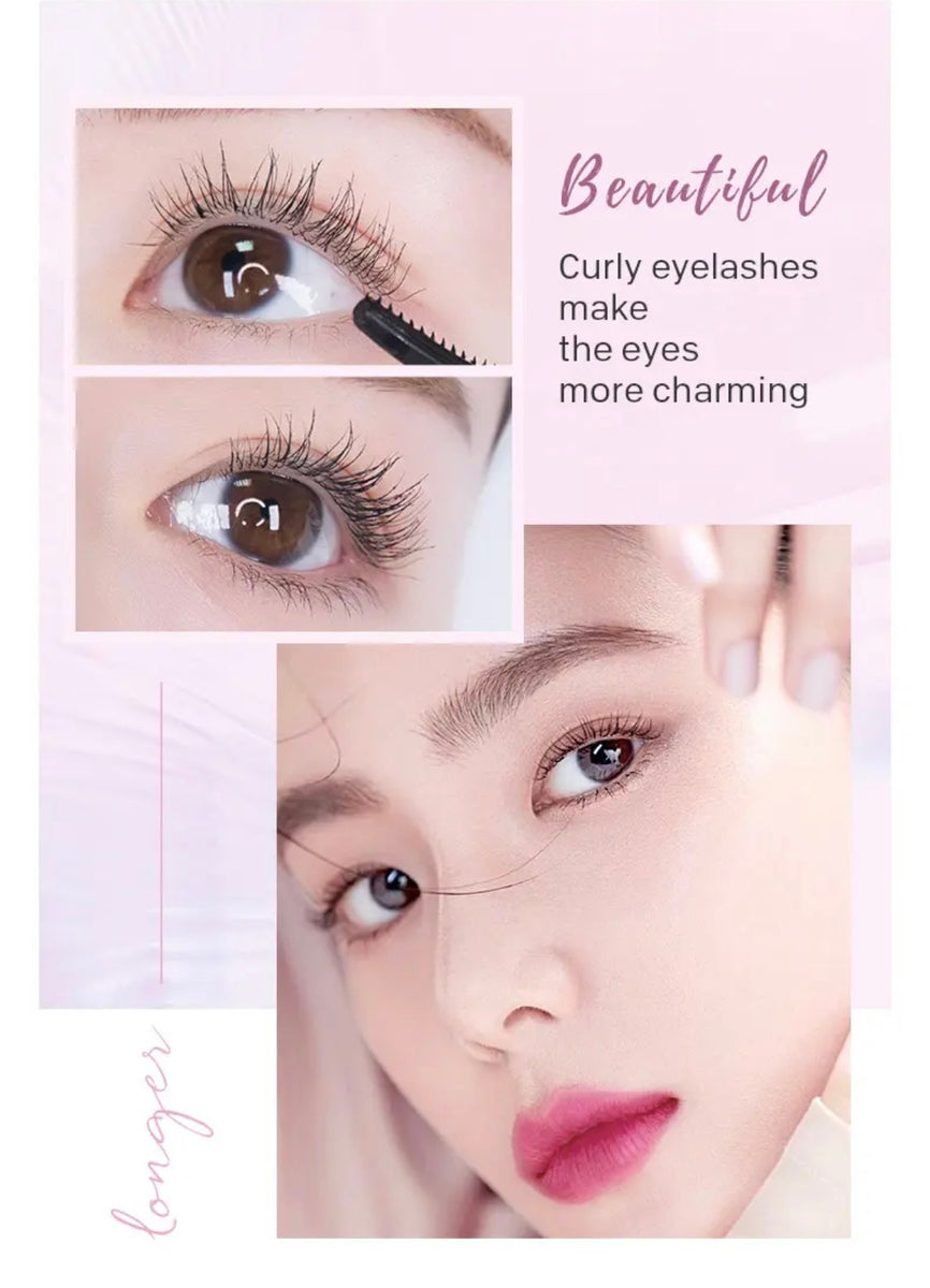 Waterproof Long Lasting Rose Gold Hold Double Head 2-in-1 Lengthening Thickening Long Fiber Luxurious Mascara