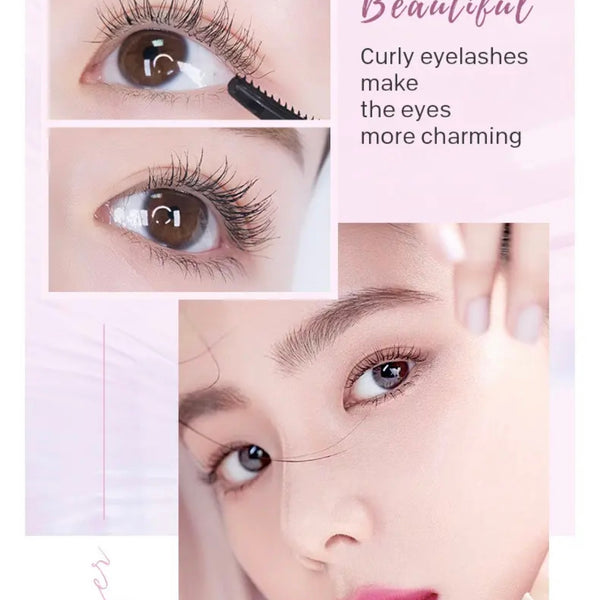 Waterproof Long Lasting Rose Gold Hold Double Head 2-in-1 Lengthening Thickening Long Fiber Luxurious Mascara