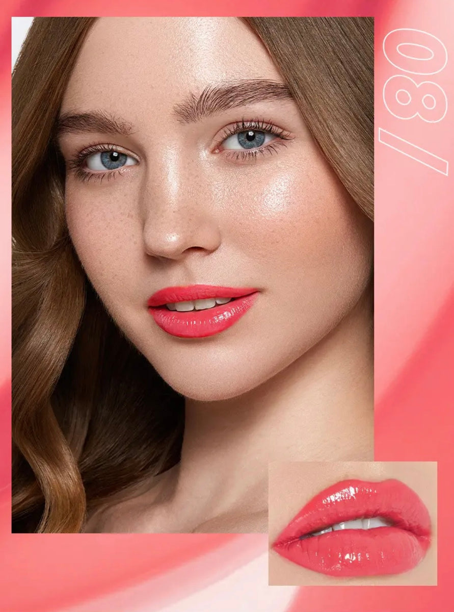 Pink Packaging, Liquid Lipstick, Non-Stick Cup Lipgloss, Lip Glaze, Long Lasting Waterproof Juicy Lipgloss. 8 Shades