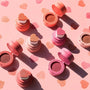 Bouncy Liquid Cushion Blusher, Pink Heart Shaped Cheek Blush Stamp 4 Shades
