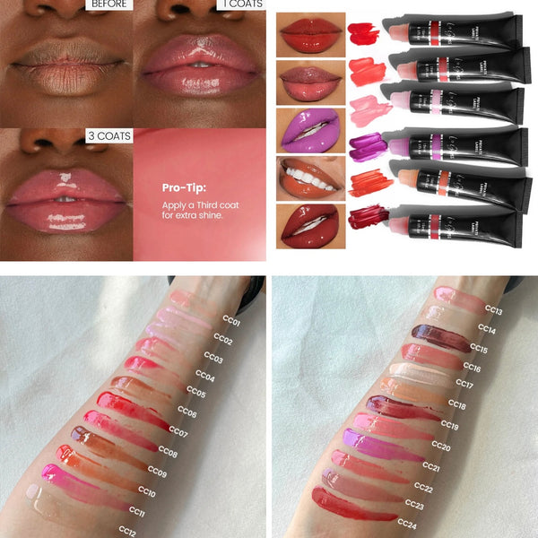 Moisturizing, Nourishing Pigmented Lipgloss, Long Lasting Non-sticky Juicy Lipgloss