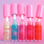 Custom Pink Packaging, Moisturizing, Bright Pearlescent Lip Glaze, Juicy Shimmer Jelly Lipgloss. 6 Colors