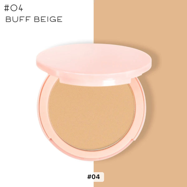 Pink Round Foundation Powder Concealer & Oil Control Antioxidant Compact Powder 12 Shades