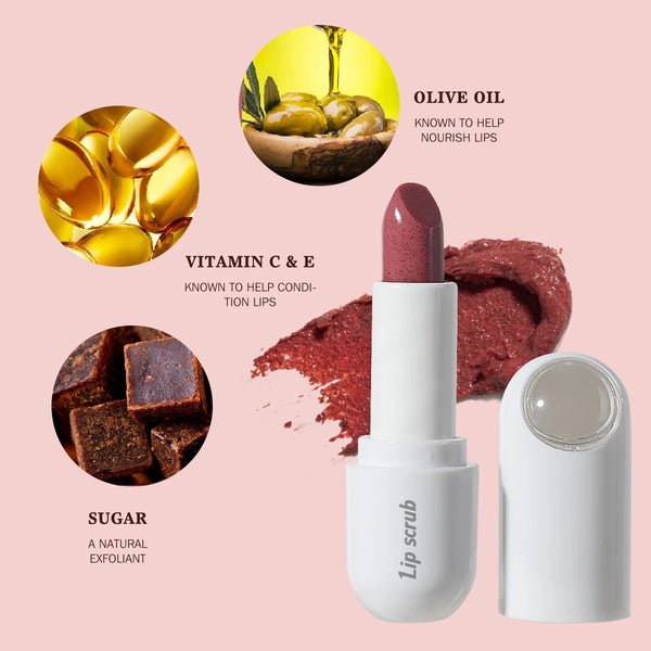 Nourishing, Exfoliating, Moisturizing Fruity Sugar Lip Scrub Stick