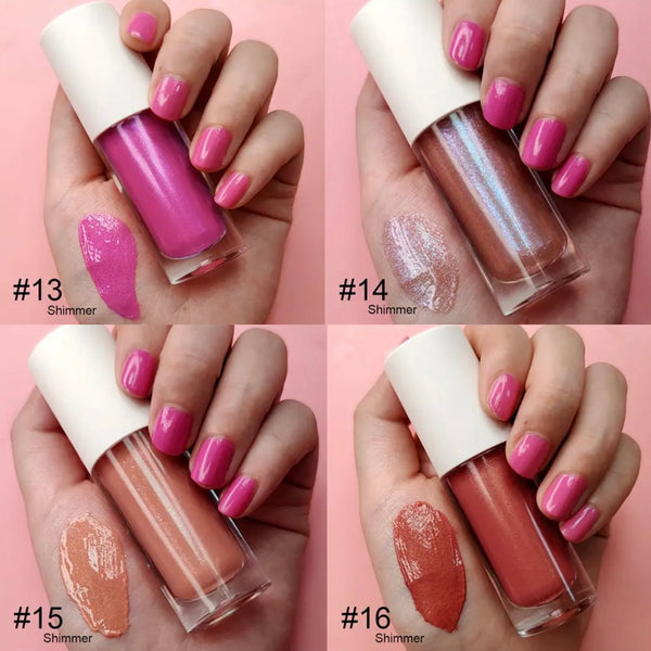 Waterproof Long Lasting Nude/Shimmer Plumping Lipgloss. 27colours (Free Shipping)