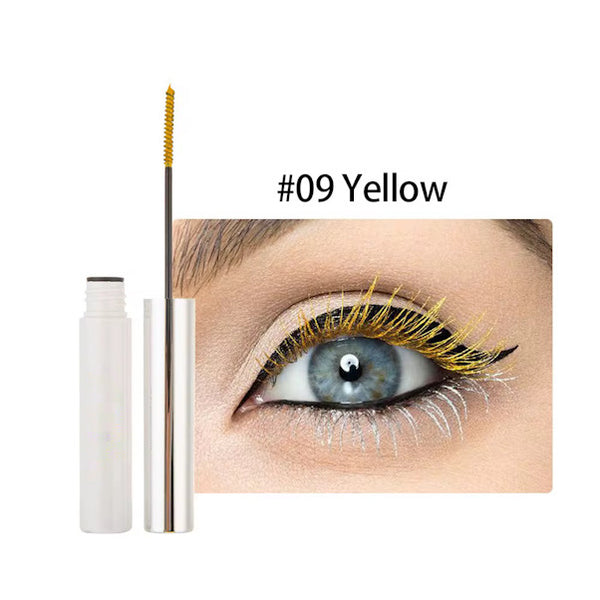 Pop of Color High Pigmented Waterproof Eyelash Curling, Lengthening Multicolor Mascara 12 Shades