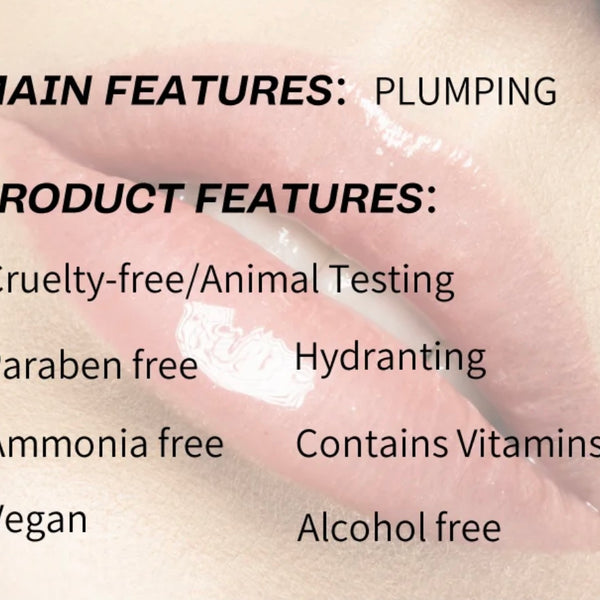 Fruit Lip Gloss Glow Oil, Long Lasting Custom Hydrating Lip Oil Balm