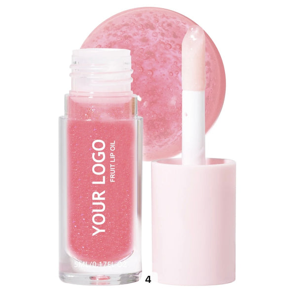 Pink Non-Sticky Nourishing Natural Shine Tinted Moisturizing Hydrating Juicy Lip Oil