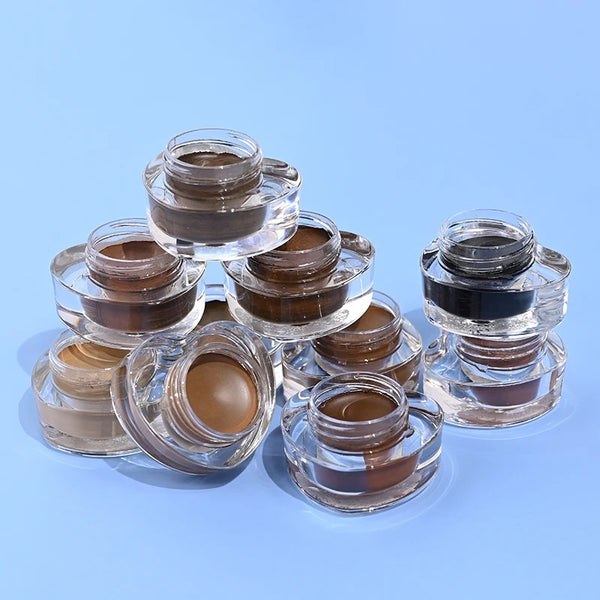 Custom Heart Shaped Waterproof Eyebrow Filler, Gel Eyebrow Pomade. 23 Shades
