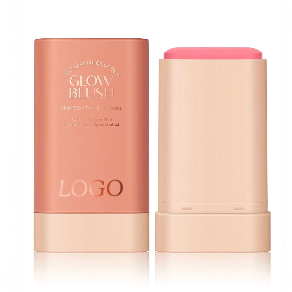 Rose Gold High Pigment Long Lasting Waterproof Cream Glow Blush Stick. 3 Shades