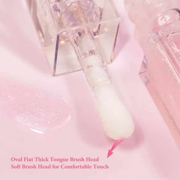 Clear Plumping Lipgloss, Moisturizing Fruity Tinted Color Changing Lip Oil