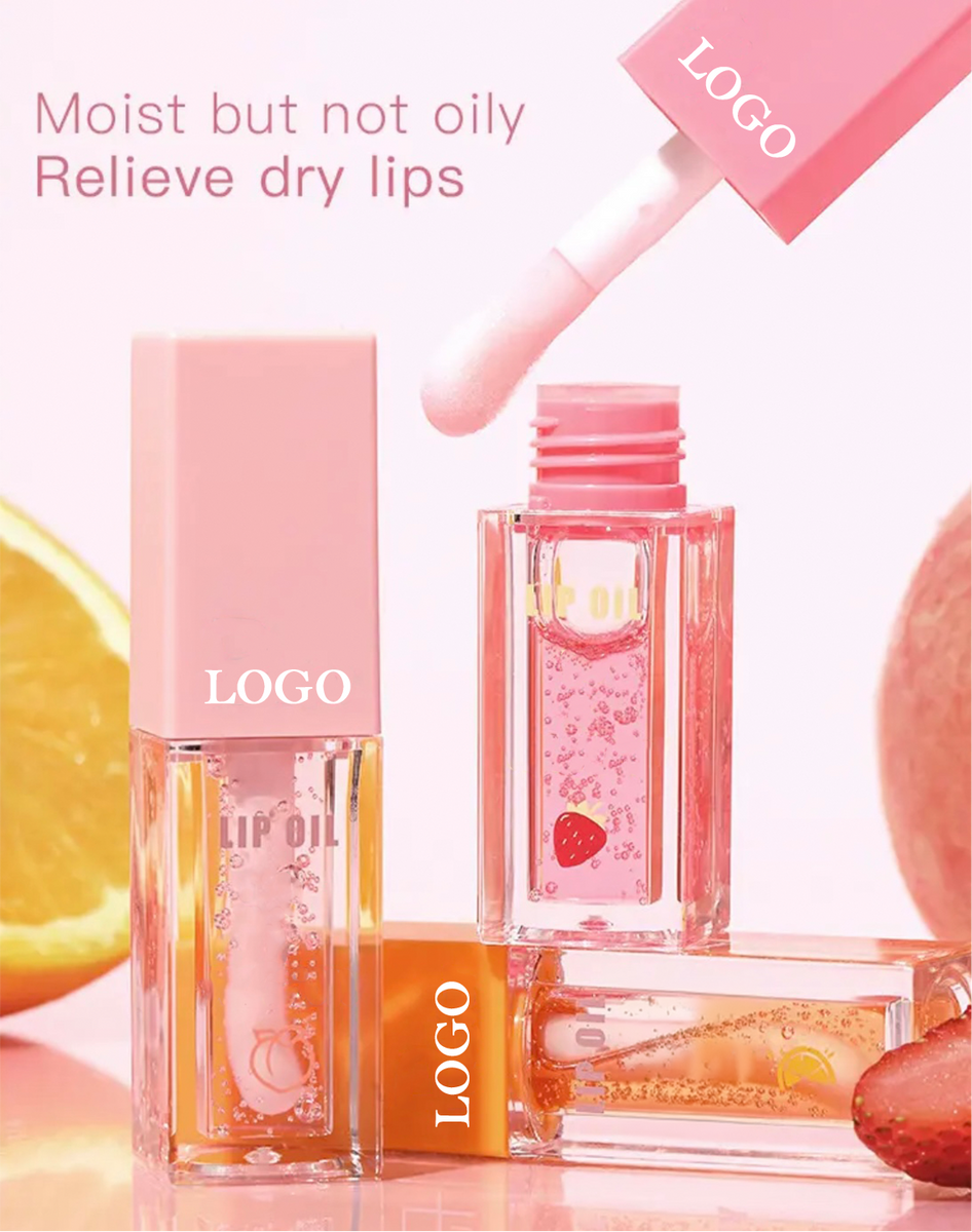 Anti-Cracking, Moisturizing, Fruity Lip Oil Treatment for Dry Lips. 4 Flavors