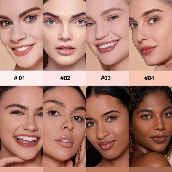 Custom Pink Light Powder Foundation Oil Control Waterproof Pressed Powder Long Lasting Concealing Natural Compact Powder