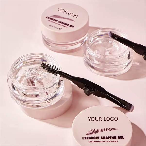 Custom Pink Strong Hold Brow Styling Wax, Sculpting Soap, Eyebrow Freeze Gel
