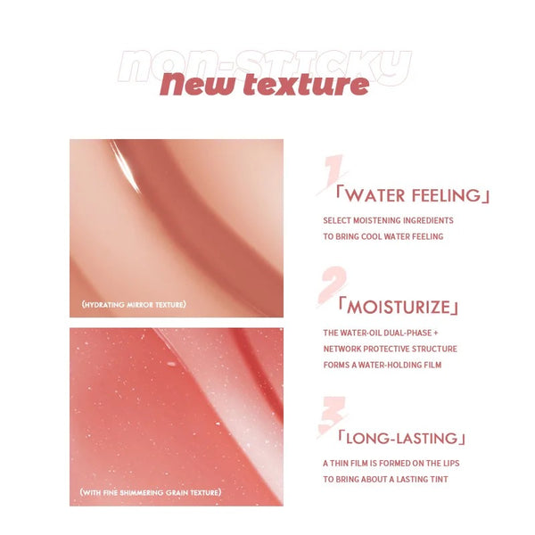 Pink Packaging, Liquid Lipstick, Non-Stick Cup Lipgloss, Lip Glaze, Long Lasting Waterproof Juicy Lipgloss. 8 Shades
