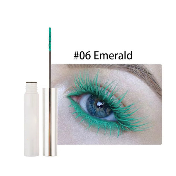 Pop of Color High Pigmented Waterproof Eyelash Curling, Lengthening Multicolor Mascara 12 Shades