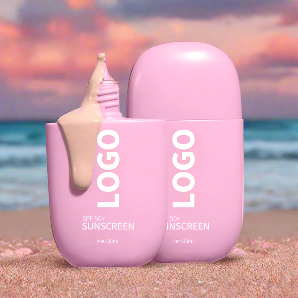 Custom Pink Packaging Waterproof/ Sweatproof SPF 50+ Tinted Moisturizing Sunscreen 30 ml Skincare Meets Cosmetics Sunscreen