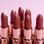 Lipstick Supplier, High Pigmented Sparkly Lipstick, Mesmerizing Glittery Custom Rose Gold Packaging Shimmer Lipstick. 8 Shades