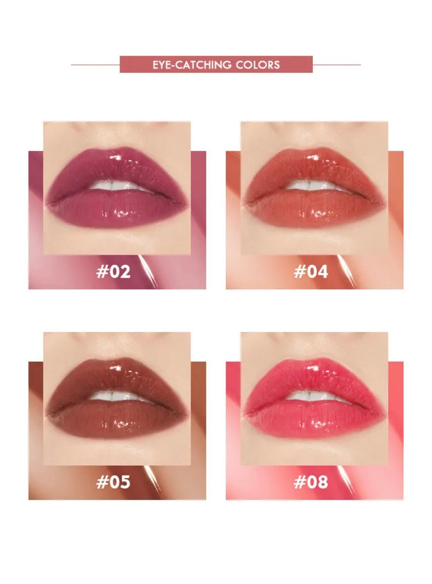 Pink Packaging, Liquid Lipstick, Non-Stick Cup Lipgloss, Lip Glaze, Long Lasting Waterproof Juicy Lipgloss. 8 Shades