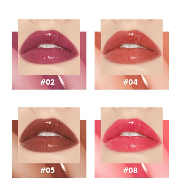 Pink Packaging, Liquid Lipstick, Non-Stick Cup Lipgloss, Lip Glaze, Long Lasting Waterproof Juicy Lipgloss. 8 Shades