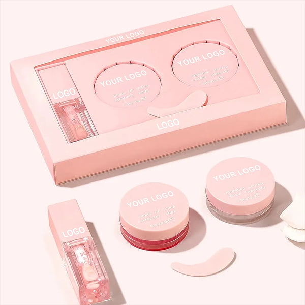Nourishing, Moisturizing and Exfoliating Lip Care Trio, Organic Collagen Sugar Lip Scrub, Hydrating Lip Mask and Lip Oil Kit, Lip Care Set 7 Flavors