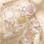 Custom Clear Packaging, DIY Highly Pigmented, Buttery Texture, Sparkle Metallic, Golden Bronze Champagne Shimmer Diamond Single Eyeshadow Palette. 23 Shades