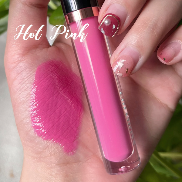 Pink Heart- Shaped Wand Tube Long Lasting Lipgloss/Liquid Lipstick Your Choice Of Glossy, Matte, Nude, Glitter, High Shine, Shimmer, Clear Gloss or Liquid Lipstick 80 Shades