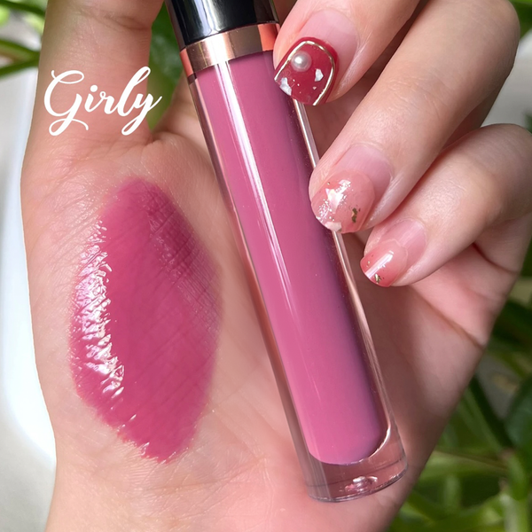Pink Heart- Shaped Wand Tube Long Lasting Lipgloss/Liquid Lipstick Your Choice Of Glossy, Matte, Nude, Glitter, High Shine, Shimmer, Clear Gloss or Liquid Lipstick 80 Shades