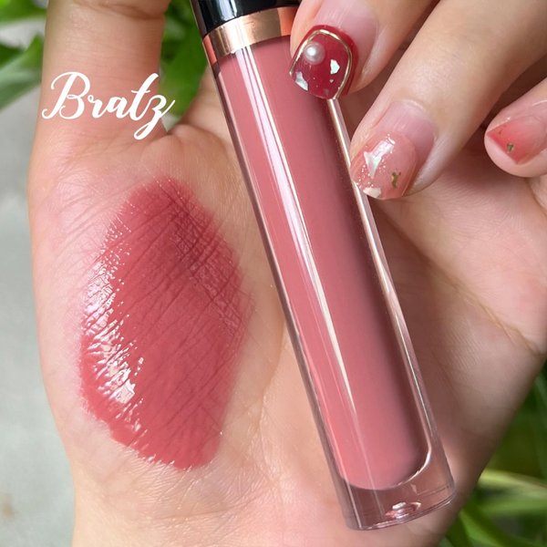 Pink Heart- Shaped Wand Tube Long Lasting Lipgloss/Liquid Lipstick Your Choice Of Glossy, Matte, Nude, Glitter, High Shine, Shimmer, Clear Gloss or Liquid Lipstick 80 Shades