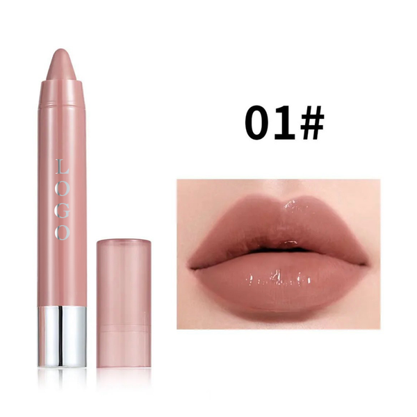 Custom Moisturizing Lipgloss Lip Liner, Long Lasting Smooth Nude Lipstick Crayon. 12 Shades