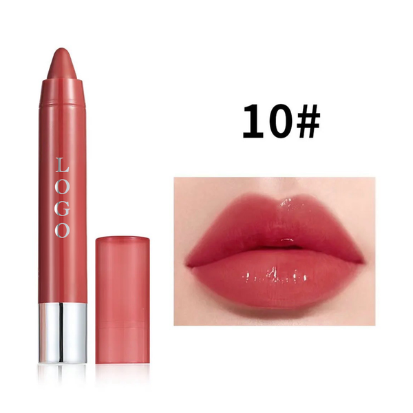 Custom Moisturizing Lipgloss Lip Liner, Long Lasting Smooth Nude Lipstick Crayon. 12 Shades