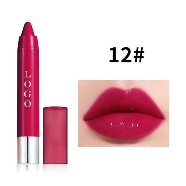 Custom Moisturizing Lipgloss Lip Liner, Long Lasting Smooth Nude Lipstick Crayon. 12 Shades