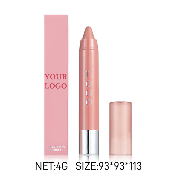 Custom Moisturizing Lipgloss Lip Liner, Long Lasting Smooth Nude Lipstick Crayon. 12 Shades