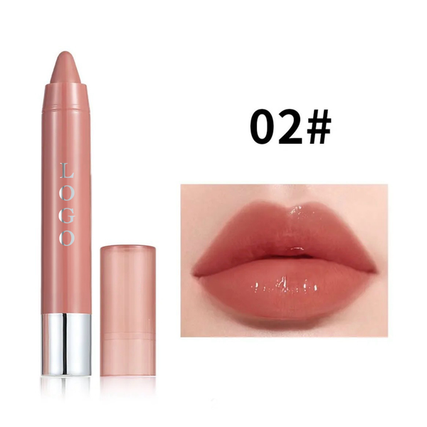 Custom Moisturizing Lipgloss Lip Liner, Long Lasting Smooth Nude Lipstick Crayon. 12 Shades