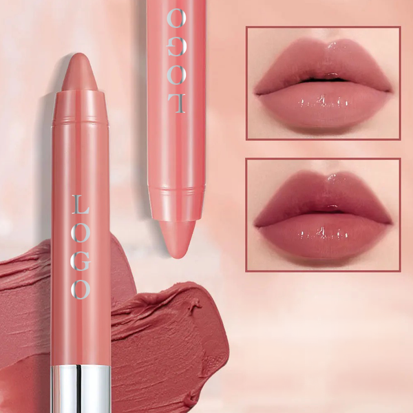 Custom Moisturizing Lipgloss Lip Liner, Long Lasting Smooth Nude Lipstick Crayon. 12 Shades