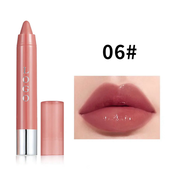 Custom Moisturizing Lipgloss Lip Liner, Long Lasting Smooth Nude Lipstick Crayon. 12 Shades